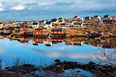 Reine fishing village, Moskenes, Moskenesøya Island, Lofoten Islands, Norway