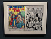 Comic, Dreams and History exhibition at CaixaForum proposes a tour of some of the best comics in history and delves into the comic production process, Zaragoza, Spain