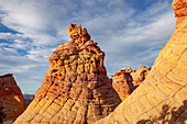 Erodierte Navajo-Sandsteinformationen in South Coyote Buttes, Vermilion Cliffs National Monument, Arizona