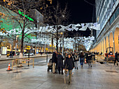 Christmas arrives in the streets of Zaragoza, Aragon, Spain