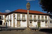 Pillory and Casa Grande of Pinhel, Portugal.