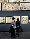 Comic, Dreams and History exhibition at CaixaForum proposes a tour of some of the best comics in history and delves into the comic production process, Zaragoza, Spain