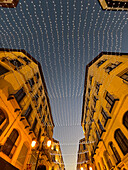 Christmas arrives in the streets of Zaragoza, Aragon, Spain