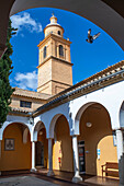 Osuna Stadtzentrum Altstadt Innenhof des Hauses der Kultur, Sevilla Andalusien Spanien