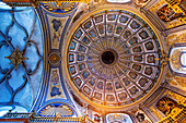 Dome inside of the Sacred Chapel of the Savior. Ubeda, Andalusia, Spain. Sacra Capilla del Salvador del Mundo. XVIth century chapel of the Savior, Vazquez de Molina Square. Ubeda, UNESCO World Heritage Site. Jaen province, Andalusia, Southern Spain Europe