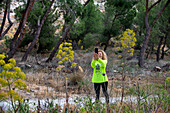 Laguna del Campillo stop, El Tren de Arganda train or Tren de la Poveda train in Arganda del Rey, Madrid, Spain.