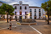 Town Hall in the Plaza del Carmen square, old town of Estepa in Seville province Andalusia South of Spain.