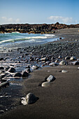 Montaña Bermeja beach in Lanzarote, Canary Islands, Spain