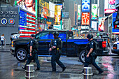 New York City Police Department Emergency Service Unit officer on Wall Street in New York City New York USA