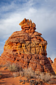 Eroded Navajo sandstone formations in South Coyote Buttes, Vermilion Cliffs National Monument, Arizona.