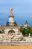 Herkules- und Antaeus-Brunnen, Spanische Königliche Gärten, Parterre-Garten, Aranjuez, Spanien