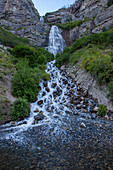Bridal Veil Falls in Provo Canyon near Provo, Utah.