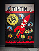 Big size print of the cover of "The Adventures of Tintin: Explorers on the Moon" comic book by Herge.