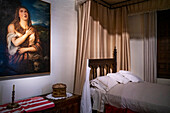 Cervantes Birthplace Museum, Alcala de Henares. Community of Madrid, Spain. Chambers for ladies, maids and children.