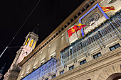 Christmas arrives in the streets of Zaragoza, Aragon, Spain