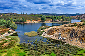 Reservoir of Agrio River, Aznalcollar dam, Guadalquivir river Seville province, Spain