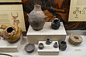 Fremont culture ceramic pottery in the USU Eastern Prehistoric Museum in Price, Utah.