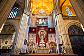 Das Innere der Kathedrale von Sevilla (Catedral Sevilla), UNESCO-Weltkulturerbe, Andalusien, Spanien, Europa