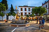 Town Hall in the Plaza del Carmen square, old town of Estepa in Seville province Andalusia South of Spain.