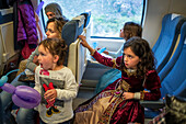 Sigüenza medieval train, from Madrid Chamartin station to the city of Sigüenza, Guadalajara, Spain.