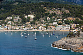 Port de Soller, harbour town at North West of Mallorca, Mallorca, Balearic islands, Spain