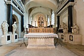 Frankreich, Meurthe et Moselle, Nancy, Cordeliers Kirche auch Saint Francois des Cordeliers Kirche genannt ist Teil des Musee Lorrain (Lorrain Museum), Retabel aus der Saint Fiacre Kapelle