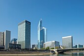 Frankreich, Hauts de Seine, Puteaux, Fluss Seine, Stadtteil La Defense