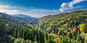 Frankreich, Jura, Herbstansicht