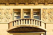 Frankreich, Meurthe et Moselle, Nancy, Detail des Jugendstilgebäudes (1926) des Architekten Pierre Le Bourgeois in der Rue Saint Jean, ehemaliger Palais de la Biere (Bierpalast)