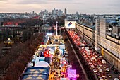 France, Paris, Tuileries Garden, the Christmas market