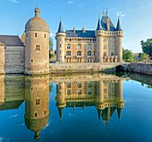 Frankreich, Saone et Loire, La Clayette, das Schloss