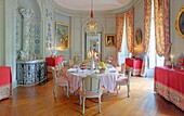 France, Maine et Loire, Maze, castle of Montgeoffroy, dining room
