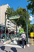 France, Paris, 18th District, Boulevard de Clichy, Metro Blanche