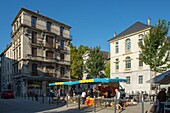Frankreich, Savoie, Chambery, der Markt auf dem Geneve-Platz