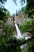France, Isere, Saint-Christophe-en-Oisans, Lavey's waterfall