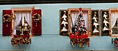 France, Haut Rhin, Alsace Wine Road, Kaysersberg, Christmas decorations