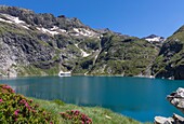 Frankreich, Hautes-Pyrenees, Loudenvielle, Val Louron, Caillauas-See