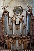 Frankreich, Jura, Dole, in der Stiftskirche Notre Dame, die Orgel von Karl Joseph aus dem Jahr 1754, Riepp