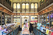 Frankreich, Nord, Lille, Vieux Lille, Meert, 1761 gegründete Konditorei, Laden, dessen Dekoration von 1839 stammt