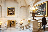 France, Paris, the Louvre Museum, stairs