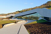 France, Dordogne, Montignac, Montignac Lascaux Parietal Art international Centre (Lascaux 4) building site designed by the Norwegian architectural agency Snøhetta