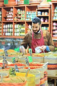 France, Bouches du Rhone, Marseille, Noailles district, Saladin Spices of the World, spice and oriental food store
