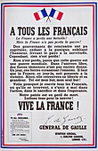 France, Paris, former propaganda poster of the Second World War (39-45)