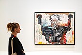 France, Paris, Bois de Boulogne, the Louis Vuitton Foundation by architect Frank Gehry, exhibition Jean Michel Basquiat