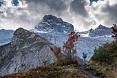 Frankreich, Haute Savoie, Le Grand Bornand, Aravis-Massiv, Wanderung zur Pointe Percée (2750m), Übergang zum Oulettaz-Pass