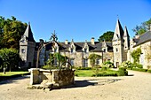 Frankreich, Morbihan, Rochefort en Terre, ausgezeichnet als les plus beaux villages de France (Die schönsten Dörfer Frankreichs), das Schloss