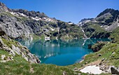 Frankreich, Hautes-Pyrenees, Loudenvielle, Val Louron, Caillauas-See