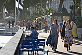 Frankreich, Alpes Maritimes, Cannes, Arbeiten an der Croisette