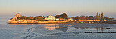 France, Charente Maritime, Gironde estuary, Saintonge, Talmont sur Gironde, labelled Les Plus Beaux Villages de France (The most beautiful villages of France), the Romanesque church St Radegonde of the XIIth century