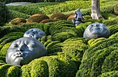 Frankreich, Seine Maritime, Etretat, Garten von Etretat, Regentropfen, Samuel Salcedo